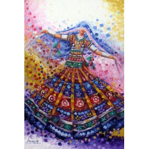 Bandah Ali, 24 x 36 Inch, Acrylic on Canvas, Figurative-Painting, AC-BNA-083